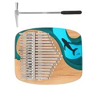 Bnineteenteam Kalimba, Piano à Pouces en Acajou avec 17 Touches, Instrument de Musique Facile à Apprendre pour Débutants et Adultes