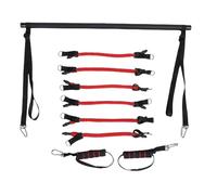 Bnineteenteam Kit de Bar à tonalité Pilates Réglables, Entraînement Complet du Corps avec Bandes élastiques, Soutien au Gymnase à Domicile, Kit de Bar Pilates Portable pour Hommes Femmes