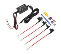 Bnineteenteam Kit de Câblage pour Caméra de Tableau de Bord, Métal en Caoutchouc ABS, Alimentation Continue 24 Heures sur 24, Protection Basse Tension, pour Caméras de Tableau de Bord et Appareils GPS