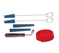 Bnineteenteam Kit de Réglage de Piano, Outils en Acier Inoxydable avec Bande de Tempérament Rouge pour l'entretien Professionnel du Piano
