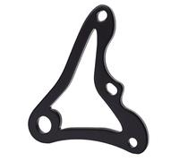 Bnineteenteam Kit de Support D'étrier de Frein Hydraulique pour Mini Vélo, Support de Montage D'étrier de Frein en Métal avec Revêtement Noir et Design découpé, Remplacement pour Mega Moto