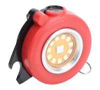 Bnineteenteam Lampe de Poche Porte-clés, Mini Lampe de Travail RVB de Poche en Aluminium avec Batterie Intégrée, Décapsuleur et Pince Rotative pour Utilisation d'urgence (rouge)