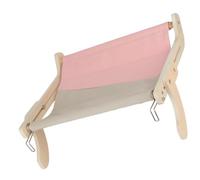 Bnineteenteam Lit Hamac pour Chat, Cadre en Bois, Lin en Coton Respirant, pour Une Utilisation Intérieure et Extérieure, Conception de Grand Espace pour Chats et Petits Animaux (Taille Unique)
