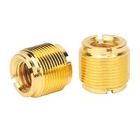 Bnineteenteam Lot de 2 adaptateurs à vis filetés mâles de 5/8" vers 3/8" femelle pour support de microphone, accessoires de haut-parleur