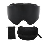 Bnineteenteam Lunettes de Neige Anti-buée, Lunettes de Ski avec Conception Double Couche, Protection pour les Sports de Plein Air (Noir Gris)