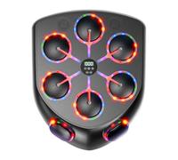 Bnineteenteam Machine de Boxe Musicale, Entraîneur de Frappe Intelligent BT avec Synchronisation de Puce AI pour Battre la Batterie 2400 MAh pour l'entraînement Physique des Enfants et des Adultes