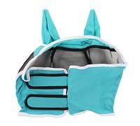 Bnineteenteam Masque à Mouche à Cheval avec Oreilles Masque Horse élastique à Mouche Respirante pour Les Chevaux Protection UV Design Détachable (S)