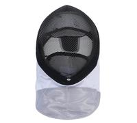 Bnineteenteam Masque d'escrime certifié CE 350N en Acier Inoxydable avec Doublure Amovible pour la Protection du Visage, du Menton et du Cou, équipement d'escrime pour Adulte pour épée, Sabre à (L)