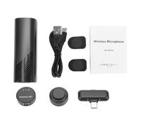 Bnineteenteam Microphone Lavalier sans Fil, Micro Revers Léger avec Transmission 2,4 G, Son Cristallin pour l'enregistrement d'interviews et la Diffusion en Direct (Interface de Type C)