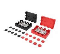 Bnineteenteam Module de Bloc de Distribution Boîte de Barre Omnibus, 2 Pièces Bloc de Distribution D'énergie Robuste 500a Bloc de Distribution de Borne de Batterie Marine étanche pour Bateau