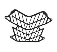 Bnineteenteam Motorcycle Couvre-Grille de Protection Contre la Lampe Frontale, Couvre-phares Couvercle de Grille en Carbone en Acier de la Calandre Remplacement de Tenere 700 2019+ (Black)