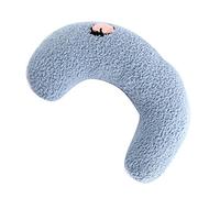 Bnineteenteam Oreiller pour Chat, Support de Cou en Forme de U en Peluche Douce pour Chats et Chiens, Idéal pour la Défense de la Colonne Vertébrale et Le Confort des Animaux de Compagnie (Blue)