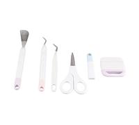 Bnineteenteam Outils de Désherbage, Matériau en Vinyle, Ensemble d'artisanat 6 Pièces avec Poignée Antidérapante, Kit de Sculpture Artistique de Précision pour les Projets de Bricolage à la Maison