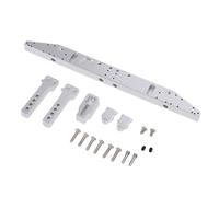 Bnineteenteam Pare-Chocs Arrière RC en Alliage oxydé Noir, Pièce de Mise à Niveau pour Camion Tout-Terrain sur Chenilles à échelle 1/10 1/12, Support de Protection Arrière avec Vis de (Silver)