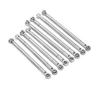 Bnineteenteam Pièces de Voiture RC, Biellettes de Direction en Alliage d'aluminium avec Une Forte stabilité et Une Conception Légère pour Le Modèle MN86, Ensemble de Remplacement Durable de 8