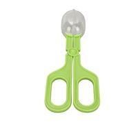 Bnineteenteam Pince d'alimentation pour Reptiles, Pince Transparente Anti-Morsure en ABS avec Poignée en Ciseaux pour Lézards et Grenouilles (Green)
