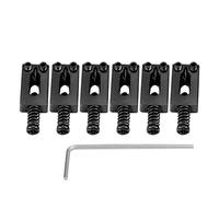Bnineteenteam Pont de Selle de Guitare électrique 6 pièces Tremolo pour Remplacement de la Guitare électrique avec Une clé(Noir)