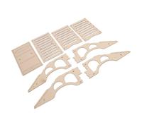 Bnineteenteam Pont en Bois de Voiture sur Chenilles RC, Obstacle Pliable et Détachable pour Voiture SCX24 FCX24 1/18 1/24 RC, Barrage Routier Raide simulé, Matériau en Bois Composite Haute densité