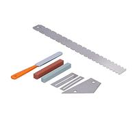 Bnineteenteam Règle de Guitare, Ensemble de Jauges de Mesure en Acier Inoxydable, Outil de Couronnement de Frettes de Précision pour l'entretien de la Configuration de la Guitare et de la Basse