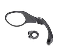 Bnineteenteam Rétroviseur de Vélo, Rétroviseur de Guidon de Vélo Réglable à 360 ° Miroir en Acier Inoxydable Vôté Gauche/Droit pour Vélo de Route VTT(la Gauche)