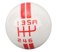 Bnineteenteam Rotule de Levier de Vitesse, Pommeau de Levier de Vitesse avec 3 Adaptateurs Prise Confortable 6 Vitesses pour de Shelby GT500 Boule Ronde pour