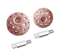 Bnineteenteam Roue de Polissage de Pneu de Voiture, 2 Pièces Tête de Meulage en Alliage de Tungstène à Grille 70 de 38 Mm avec Tige de Liaison, pour la Réparation de Pneus et L'entretien du