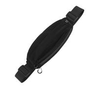 Bnineteenteam Sac Banane en Nylon avec Bande Réfléchissante et Sangle Réglable de 34 à 52 Pouces, Sac de Ceinture Léger pour la Course à Pied, Les Voyages, la Salle de Sport, Le Shopping, Les (Black)