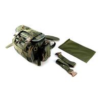 Bnineteenteam Sac de Pêche à la Taille du Sac à Taille avec Diviseur Amovible Plusieurs Poches en Sangle Molle pour Les Accessoires de Pêche Organisateur de Fixation de Canne (armée Verte)