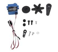 Bnineteenteam Servomoteur RC 3 Pièces, Servo Numérique en Alliage d'aluminium étanche IP66 7KG avec Bras pour Chenille SCX10 III 1/10 RC