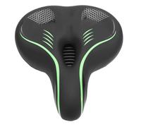 Bnineteenteam Siège de Vélo, Selle Confortable en Mousse à Mémoire de Forme Absorbant Les Chocs avec Cuir PU Creux et Respirant pour Vélos électriques de Route de Montagne (Green)