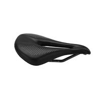 Bnineteenteam Siège de Vélo, Selle de Vélo de Route Creuse en Cuir de Fibre de Carbone 3K, Coussin en Mousse Souple Confortable avec Doubles Ressorts pour Le Cyclisme de Montagne et de Route (Black)