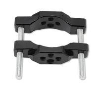 Bnineteenteam Support de Fourche Avant de Moto, 2 Pièces, Pince de Montage Universelle en Métal ABS pour Phare Antibrouillard avec Trous de Vis Double Face, Convient aux Tubes de 17 Mm à 54