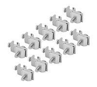 Bnineteenteam Support de Montage de Panneau Solaire, Pince de Mise à la Terre en Aluminium pour Support Photovoltaïque, 10 Pièces, Idéal pour les Installations Solaires