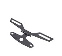 Bnineteenteam Support de Plaque D'immatriculation de Moto Réglable, Support de Montage de Feu Arrière Pliable Universel avec Construction en Alliage D'aluminium, pour Moto ATV Dirt Bike