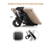 Bnineteenteam Support de Téléphone pour Chariot de Golf, Support Réglable en Nylon et Silicone ABS pour Smartphones de 4,7 à 10 Pouces, Rotatif à 360 Degrés, adapté aux Chariots de Golf, Poussettes,