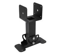 Bnineteenteam Supports de Rehausse de Toit pour Pergola, Kit Robuste en Acier au Carbone Noir avec Angle Réglable à 180 Degrés pour Tonnelle de Terrasse, Utilisation en Extérieur