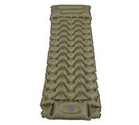 Bnineteenteam Tapis de Couchage de Camping, Tissu Polyester Durable, Oreiller et Pompe à Pied Intégrés, 74,8 X 29,5 Pouces pour Tente de Voyage de Randonnée