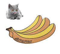 Bnineteenteam Tapis de Litière pour Chat, Matériau PVC, Conception Antidérapante, Forme de Fruit pour Piéger la Litière, Bols de Nourriture, Idéal pour les Petits Appartements et les Chatons (40X60cm)