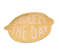 Bnineteenteam Tapis de Litière pour Chat, Matériau PVC, Conception Antidérapante, Forme de Fruit pour Piéger la Litière, Bols de Nourriture, Idéal pour les Petits Appartements et les Chatons (40X60cm)