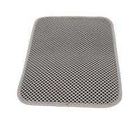 Bnineteenteam Tapis de Litière pour Chat, Tapis de Piégeage de Litière en Matériau EVA avec Conception Résistante à l'urine pour la Protection de l'entrée des Toilettes pour Chat (Grey)