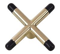 Bnineteenteam Tête de Pont de Piscine, Tête de Queue de Billard Plaquée Cuivre Métallique, Accessoire de Billard Durable pour des Tirs de Précision et des Ajustements Serrés (Croix en Caoutchouc)