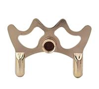 Bnineteenteam Tête de Pont de Piscine, Tête de Queue de Billard Plaquée Cuivre Métallique, Accessoire de Billard Durable pour des Tirs de Précision et des Ajustements Serrés (Fourche Basse en métal)