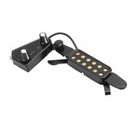 Bnineteenteam Transducteur électrique de Micro de Guitare, Micro de Trou de Son à Clipser en PVC avec Contrôle du Volume pour Guitares Acoustiques Folk (BLACK)