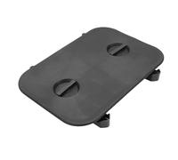 Bnineteenteam Trappe D'accès au Pont Marin, Housse Antidérapante en Nylon Robuste avec Poignée Intégrée, Installation sans Perçage pour Bateaux, Yachts, Camping-Cars, Trappe Rectangulaire (Black)