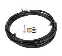 Bnineteenteam Tuyau de Frein à Disque, Bricolage 2M Haute sécurité Stable vélo découpable hydraulique Kit de câble de Tube de Frein à Disque pour SLX/XT VTT(Argent)