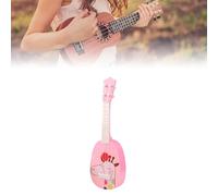 Bnineteenteam Ukulélé pour Enfants, Mini Jouet d'instrument de Musique en Plastique, Parfait pour l'éducation Précoce et Les Activités de Plein Air pour Les Enfants (8041A Style cerf Rose)
