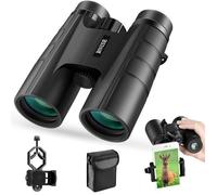 BNISE Jumelles Compact,Puissantes, Professionnelles, 10X42 HD, Lentilles BAK4 Prisme FMC Entièrement Multicouches,Pour L'observation
