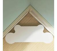 bnjlSDATwr Support d'écran d'angle for bureau, support de en bois for à domicile, supports d'ordinateur triangulaires coupés, rehausseur , blanc