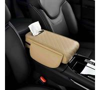 Bnkwrqotydp Coussin Accoudoir Voiture pour BMW M4 F83 Cabriolet 2014 2015 2016 2017 2018 2019 2020, Cuir De Haute Qualité, Anti-fouling et Résistant à la Saleté Accoudoir, Accessoire Voiture,Beige