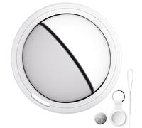 Bnlei Air Tracker Tag Fonctionne avec Apple Localiser Find My (iOS Uniquement) Comprend Batterie de Secours, Traceur d'objets pour Clés, Portefeuille, Bagages, Sacs, Voiture (Blanc, Lot de 1)